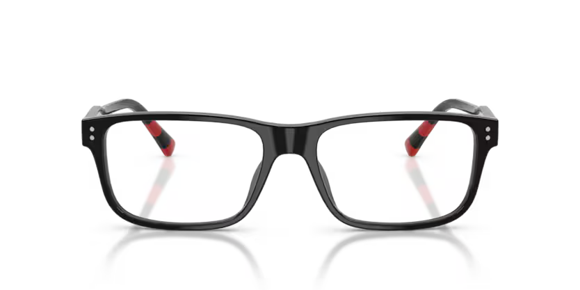 Polo Ralph Lauren PH2302U 5001 Shiny Black Rectangular Optical Frame