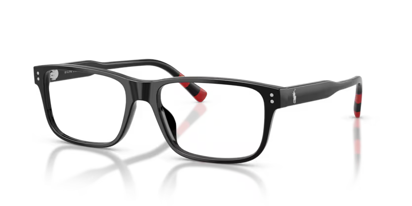 Polo Ralph Lauren PH2302U 5001 Shiny Black Rectangular Optical Frame