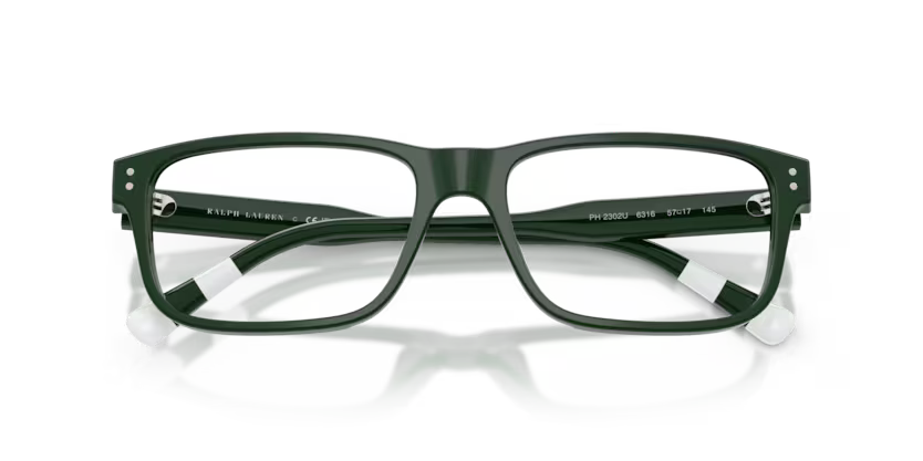 Polo Ralph Lauren 0PH2302U 6316 Shiny Green Rectangular Optical Frame