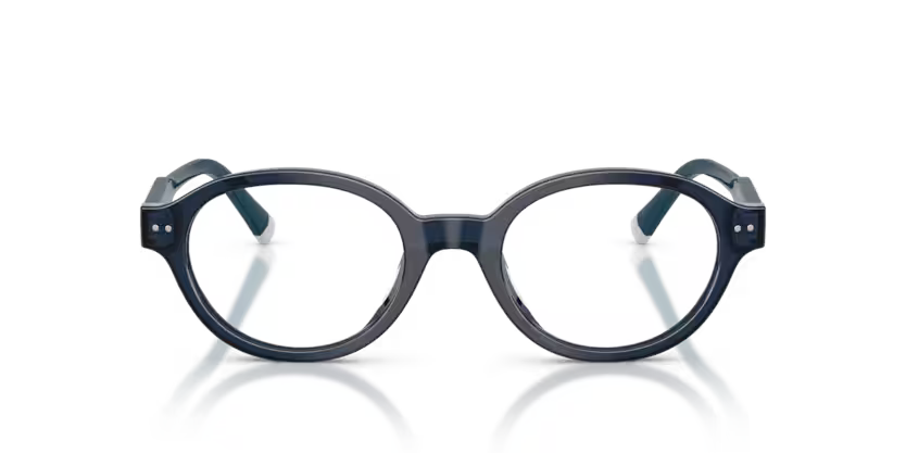 Polo Ralph Lauren 0PH2305U 5955 Shiny Transparent Navy Blue Oval Optical Frame
