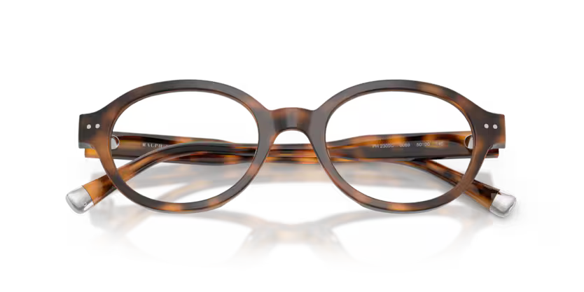 Polo Ralph Lauren 0PH2305U 6089 Shiny Red Havana Full Rim Acetate Oval Optical Eyeglasses Frame