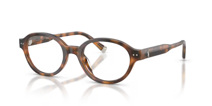 Polo Ralph Lauren 0PH2305U 6089 Shiny Red Havana Full Rim Acetate Oval Optical Eyeglasses Frame