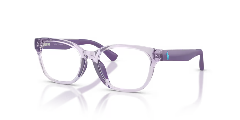 Polo Ralph Lauren 0PP8553U 5746 Shiny Transparent Violet Pillow Optical Frame