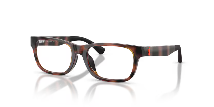 Polo Ralph Lauren 0PP8555U 5177 Shiny Dark Havana Rectangular Optical Frame