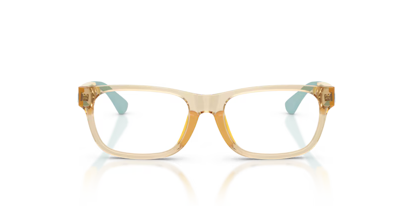 Polo Ralph Lauren 0PP8555U 5756 Shiny Transparent Light Yellow Rectangular Optical Frame
