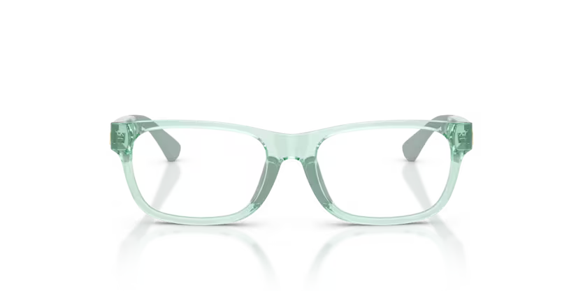 Polo Ralph Lauren 0PP8555U 6367 Shiny Transparent Light Green Rectangular Optical Frame