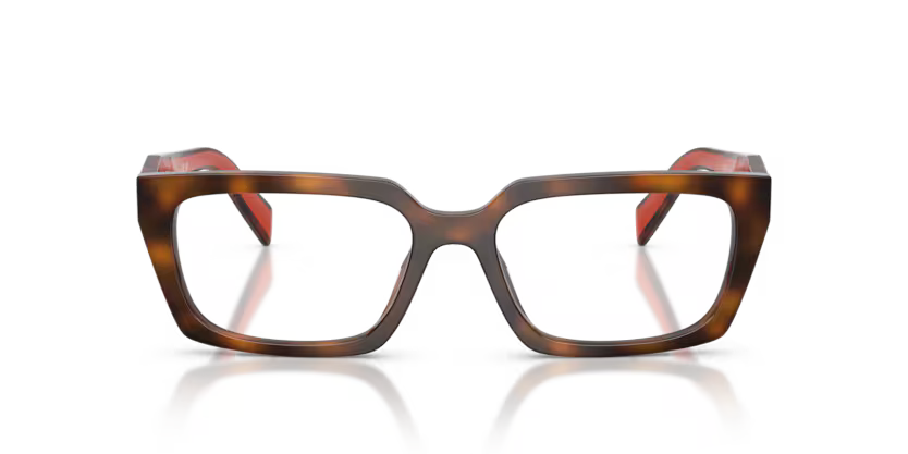 Prada 0PR D05V 01K1O1 Juniper Havana Acetate Rectangular Optical Eyeglasses Frame