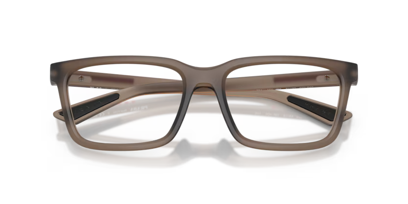 Prada Linea Rossa 0PS 02SV 29F1O1 Matte Frosted Brown Luxury Rectangle Optical Frame