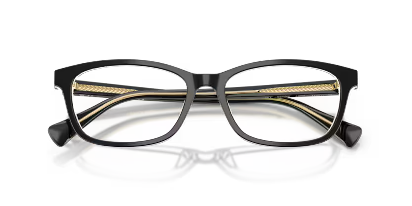 Ralph 0RA7194U 6297 Black/Transparent Rectangular Optical Frame