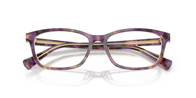 Ralph RA7194U 6303 Violet Havana/Transparent Rectangular Optical Frame
