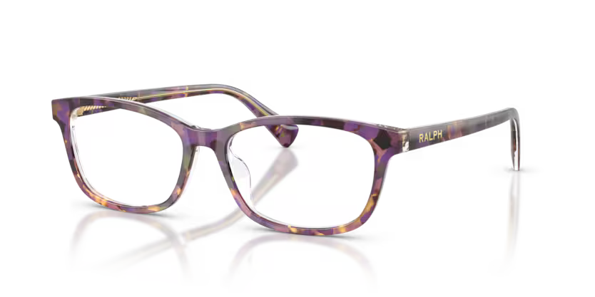 Ralph RA7194U 6303 Violet Havana/Transparent Rectangular Optical Frame