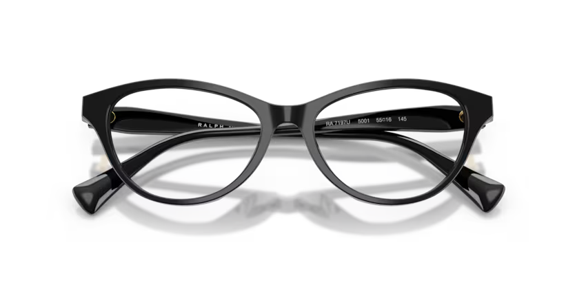 Ralph Lauren 0RA7197U 5001 Shiny Black Cat Eye Optical Frame