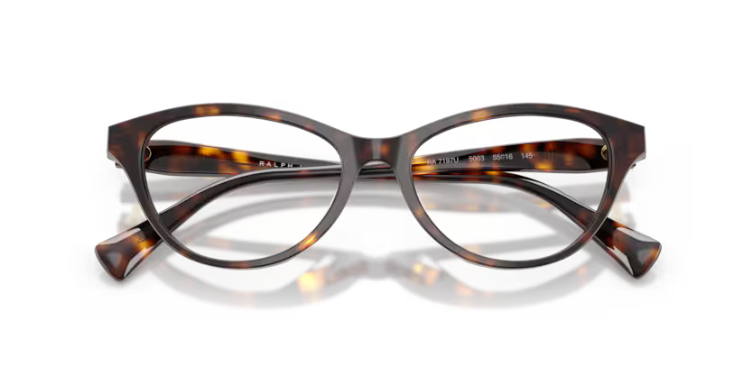 Ralph Lauren 0RA7197U 5003 Dark Brown Havana Cat Eye Optical Frame