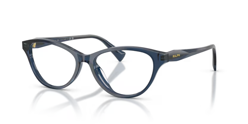 Ralph RA7197U 6346 Blue Crystal Cat Eye Optical Frame