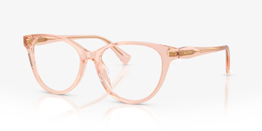 Ralph Lauren 0RA7198U 6344 Transparent Peach Butterfly Optical Frame