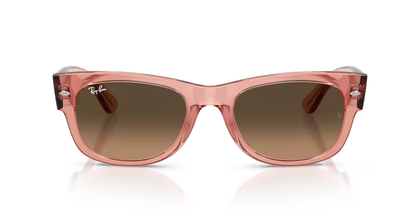 Ray-Ban 0RB0832S Mega Wayfarer II 684843 Transparent Pink Square Sunglasses