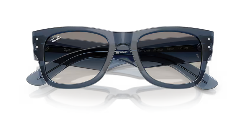 Ray-Ban 0RB0840S 684532 Mega Wayfarer Transparent Dark Blue