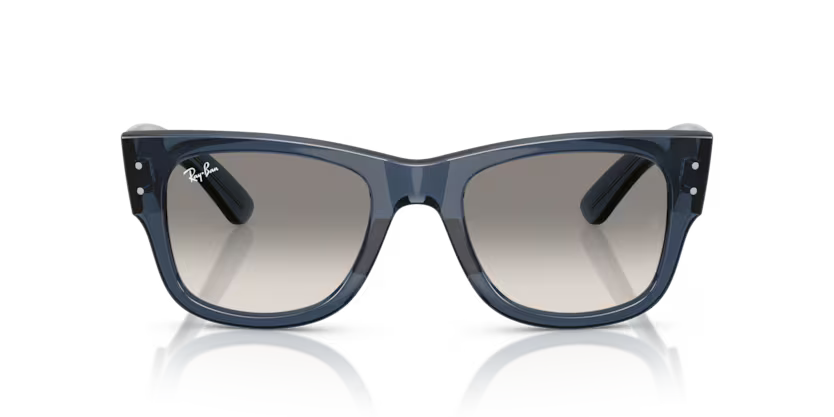 Ray-Ban 0RB0840S 684532 Mega Wayfarer Transparent Dark Blue
