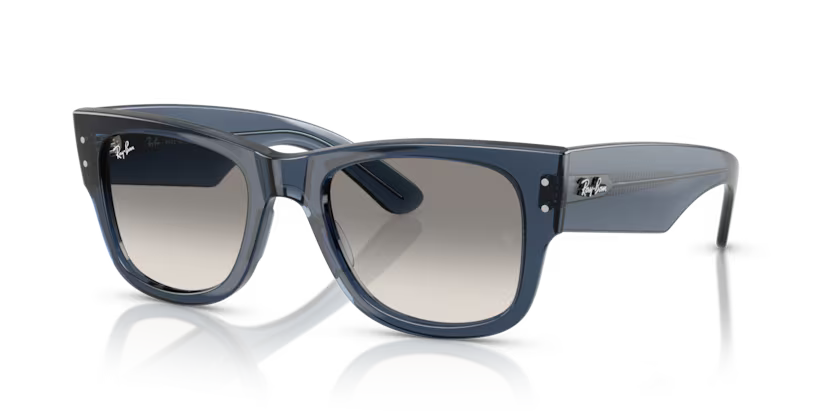 Ray-Ban 0RB0840S 684532 Mega Wayfarer Transparent Dark Blue