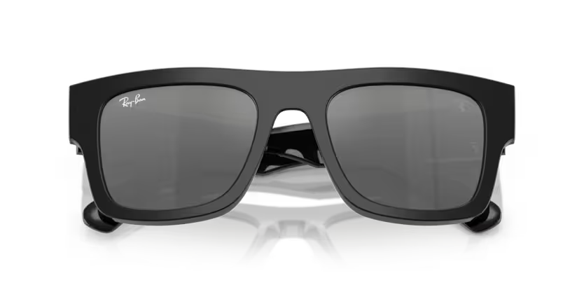 Ray-Ban 0RB2217M Color F60188 Black Acetate Frame with Grey Mirror Silver Gradient Bio Lenses