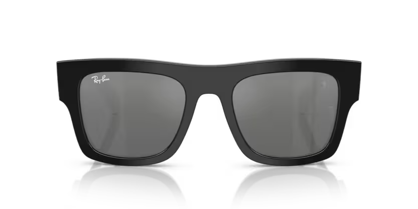 Ray-Ban 0RB2217M Color F60188 Black Acetate Frame with Grey Mirror Silver Gradient Bio Lenses