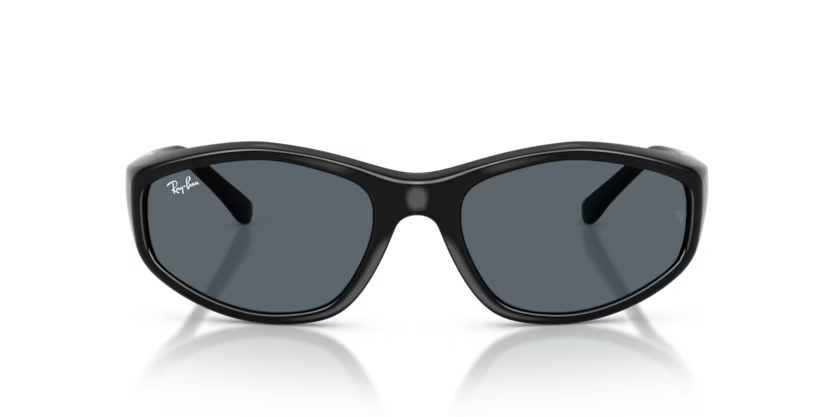 Ray-Ban 0RB2228 Color 601/R5 Black Nylon Frame with Blue Crystal Lenses