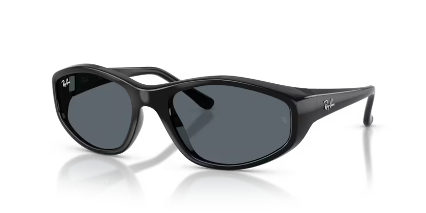 Ray-Ban 0RB2228 Color 601/R5 Black Nylon Frame with Blue Crystal Lenses
