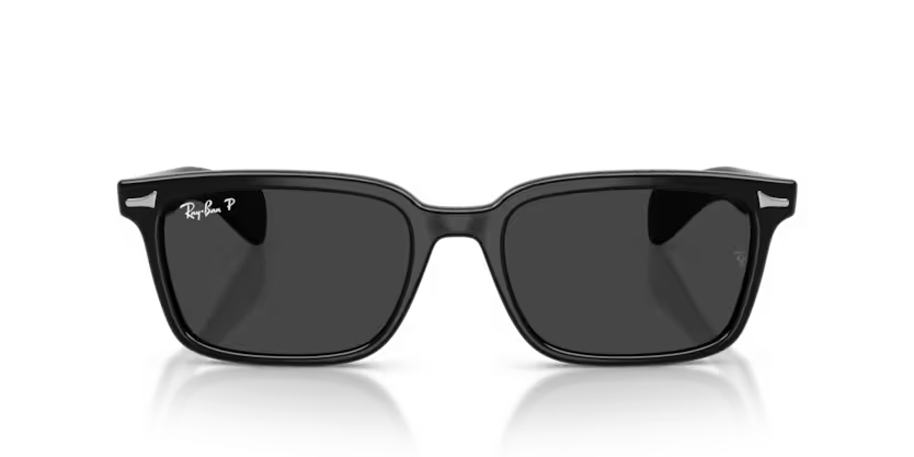 Ray-Ban 0RB2234 Brunel Color 901/48 Polished Black Propionate Frame with Polarized Black Crystal Lenses