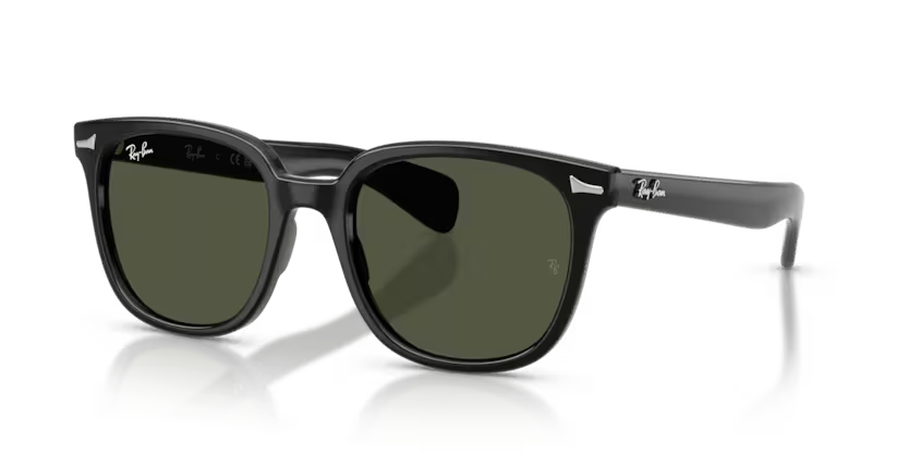 Ray-Ban 0RB2235 Brunel II Color 901/31 Polished Black Propionate Frame with Green Crystal Lenses
