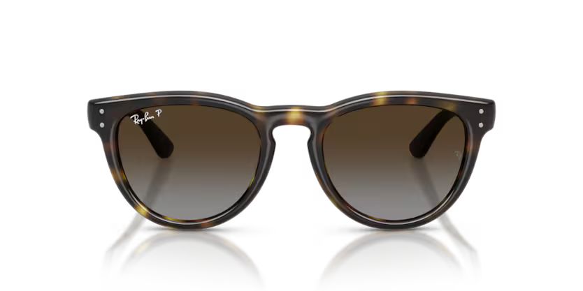 Ray-Ban 0RB2237 Color 710/T5 Polished Havana Propionate Frame with Polarized Light Grey Gradient Brown Lenses