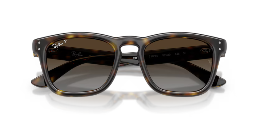 Ray-Ban 0RB2238 Color 710/T5 Polished Havana Propionate Frame with Polarized Light Grey Gradient Brown Polycarbonate Lenses