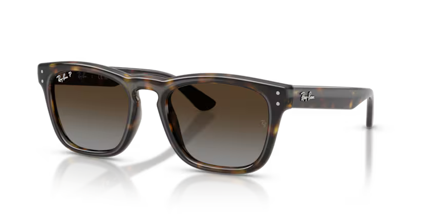 Ray-Ban 0RB2238 Color 710/T5 Polished Havana Propionate Frame with Polarized Light Grey Gradient Brown Polycarbonate Lenses