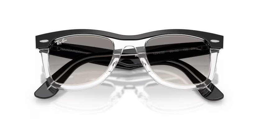 Ray-Ban 0RB2240 Wayfarer 129432 - Black on Transparent