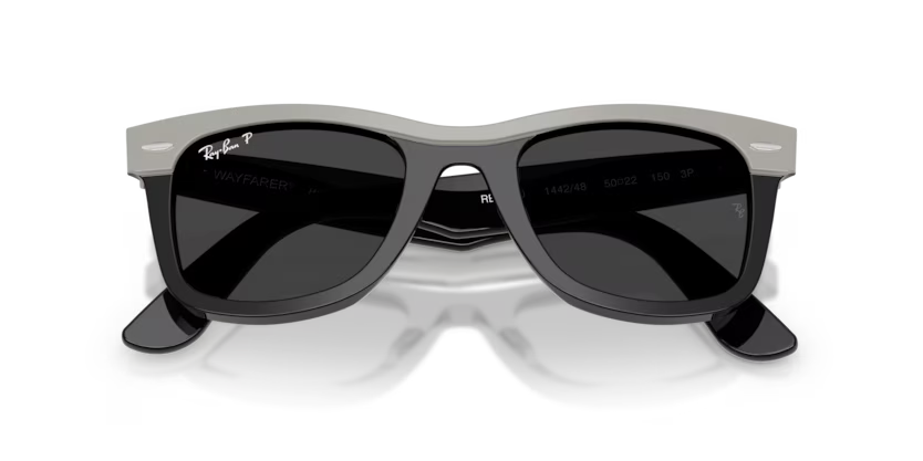 Ray-Ban 0RB2240 Wayfarer 144248 - Grey on Black
