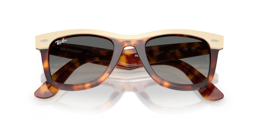 Ray-Ban 0RB2240 Wayfarer 144371 - Beige on Havana