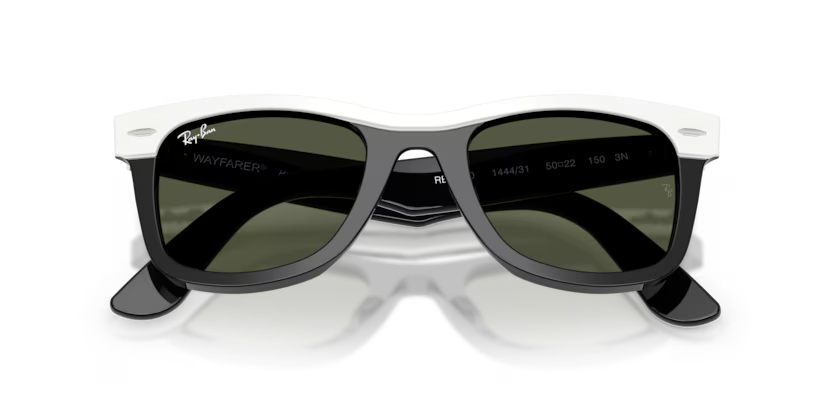 Ray-Ban 0RB2240 Wayfarer 144431 - White on Black