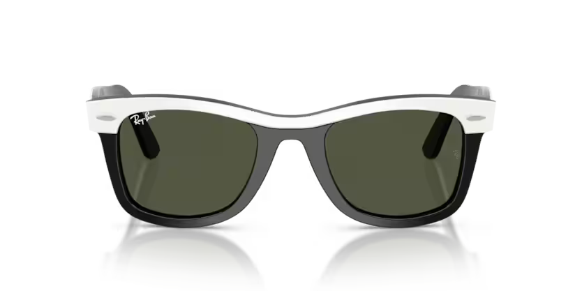 Ray-Ban 0RB2240 Wayfarer 144431 - White on Black