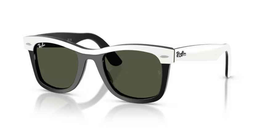 Ray-Ban 0RB2240 Wayfarer 144431 - White on Black