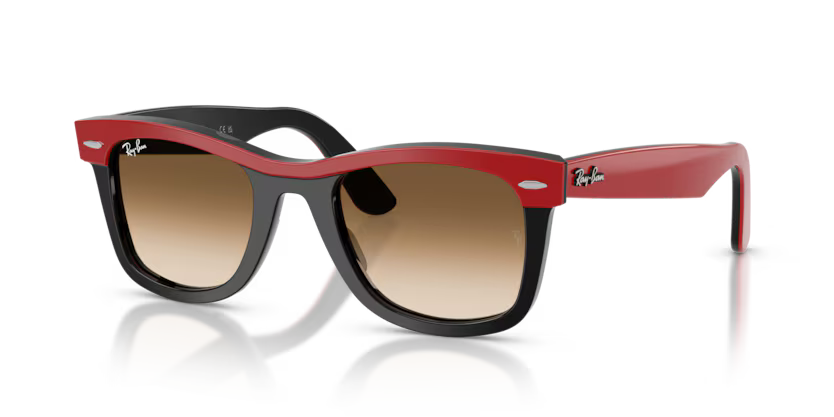 Ray-Ban 0RB2240 Wayfarer 955/51 - Red on Black