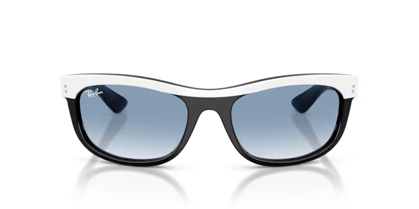 Ray-Ban 0RB2489 Balorama 14443F – White on Black