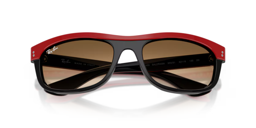 RAY-BAN RB2489 955/51 – Red on Black