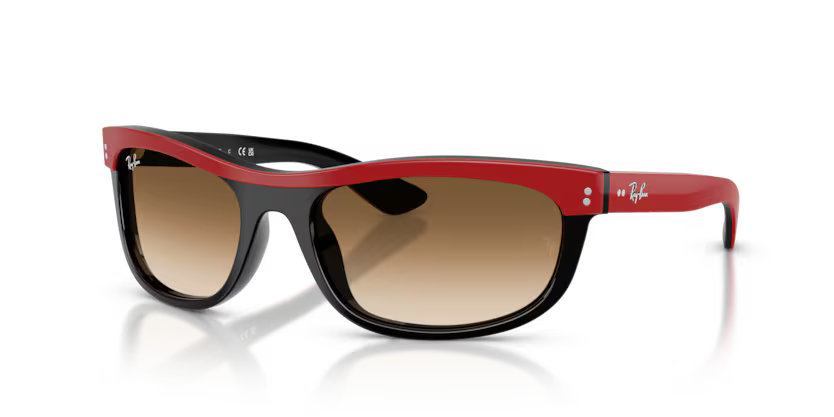 RAY-BAN RB2489 955/51 – Red on Black