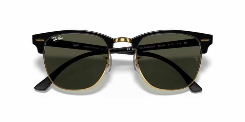 Ray-Ban 0RB3016 – Clubmaster W0365 – Black on Gold