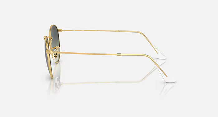 Ray-Ban 0RB3447I – Round Metal 001 Arista Gold – G-15 Green Lenses