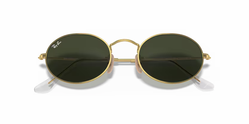 RAY-BAN 0RB3547 OVAL 001/31 – ARISTA GOLD METAL SUNGLASSES
