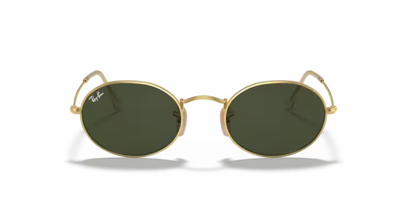 RAY-BAN 0RB3547 OVAL 001/31 – ARISTA GOLD METAL SUNGLASSES