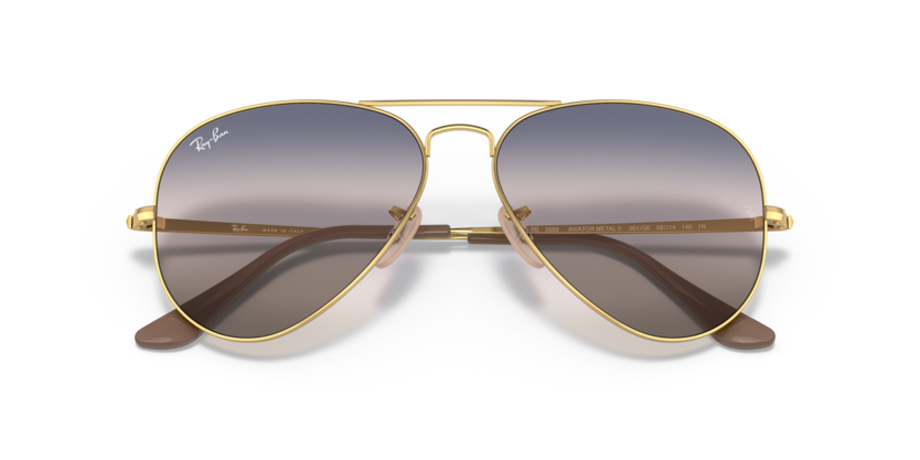 Ray-Ban 0RB3689 – Aviator Metal II 001/GE