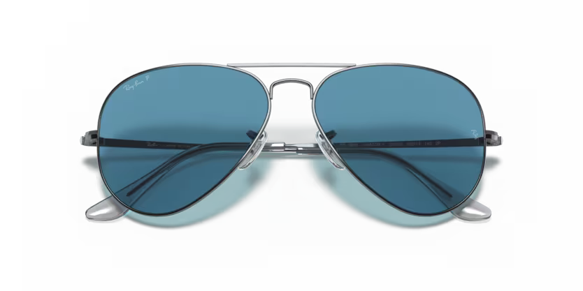 Ray-Ban 0RB3689 004/S2 Aviator Metal II Polarized