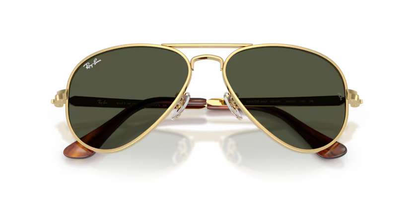 Ray-Ban 0RB3925 Aviator Max 001/31 – Arista Gold with Green Lenses