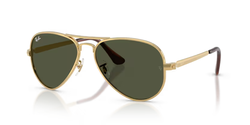 Ray-Ban 0RB3925 Aviator Max 001/31 – Arista Gold with Green Lenses